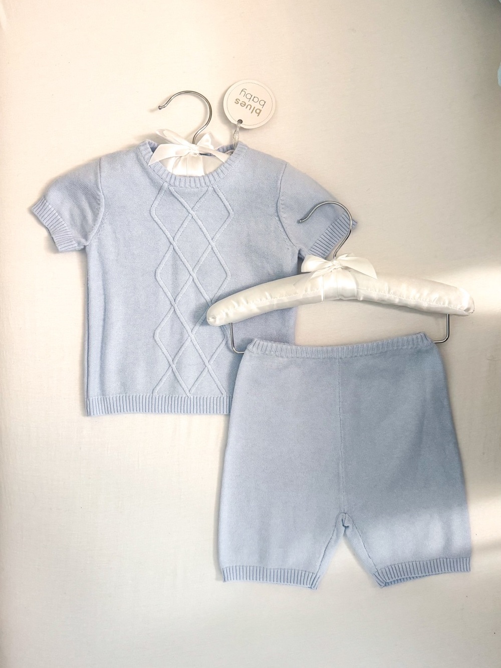 Blue Knit Kids Matching Set by